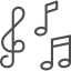 Music notes icon 64x64