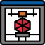 3d printer icon 64x64
