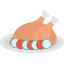 Chicken leg icon 64x64
