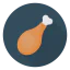 Chicken leg ícono 64x64