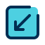 Diagonal arrow icon 64x64
