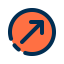 Diagonal arrow icon 64x64