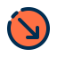 Diagonal arrow icon 64x64