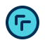 Diagonal arrow icon 64x64