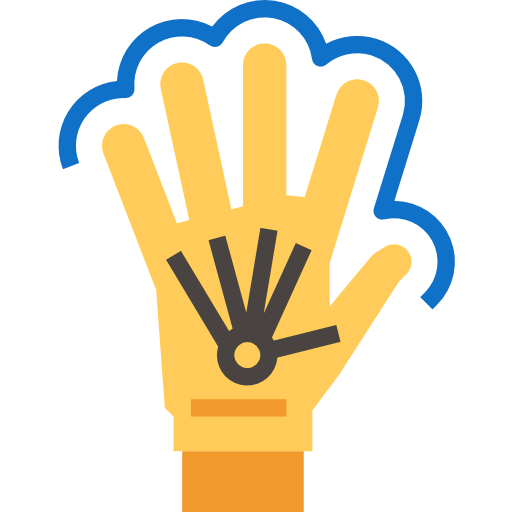 Wired gloves icon