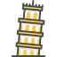 Leaning tower of pisa Symbol 64x64