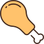 Chicken leg icon 64x64