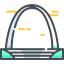 Gateway arch 图标 64x64