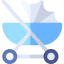 Baby stroller icon 64x64