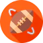 Rugby ball icon 64x64