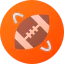 Rugby ball icon 64x64