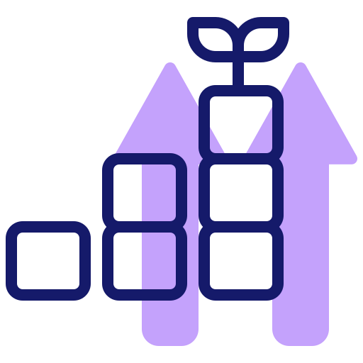 Growth chart icon