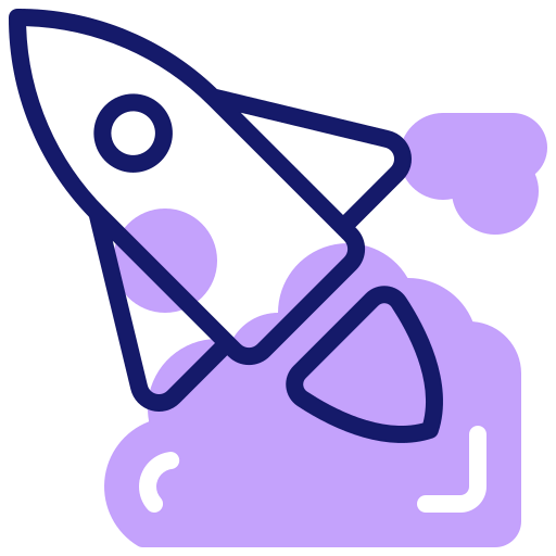 Rocket launch icon