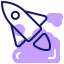 Rocket launch icon 64x64