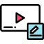 Edit video アイコン 64x64