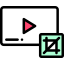Crop video アイコン 64x64