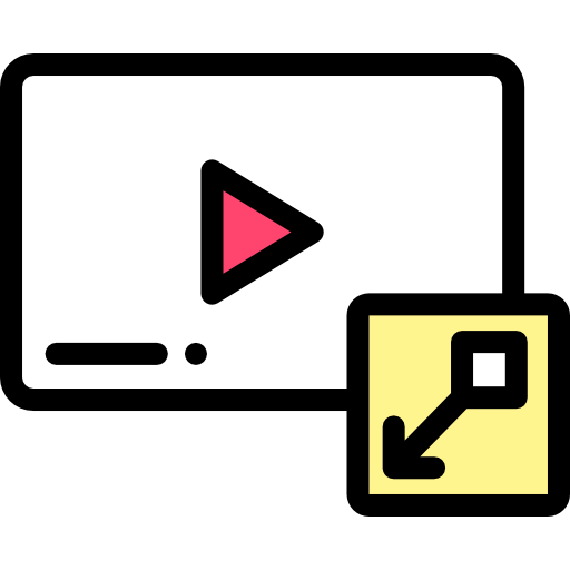 Minimize video icon