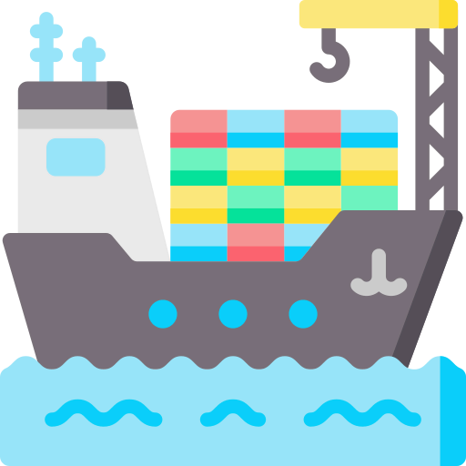 Cargo ship icon