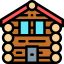Wooden house icon 64x64