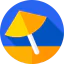 Sun umbrella ícono 64x64