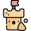 Sand castle icon 64x64