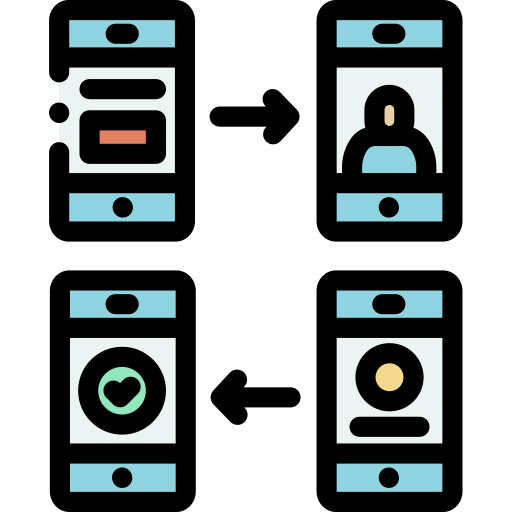 Data flow icon