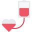 Blood transfusion icon 64x64