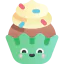 Birthday cupcake icon 64x64