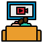 Tv watching Ikona 64x64