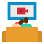 Tv watching Ikona 64x64