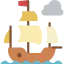 Pirate ship icon 64x64