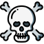 Skull and bones icon 64x64