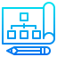 Flow chart icon 64x64