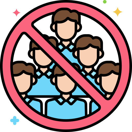 Avoid crowds icon