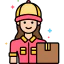 Delivery courier Ikona 64x64