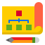 Flow chart icon 64x64