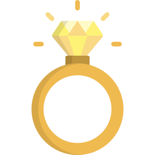 Diamond ring icon