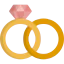 Wedding rings icon 64x64