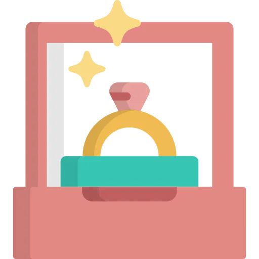 Diamond ring icon