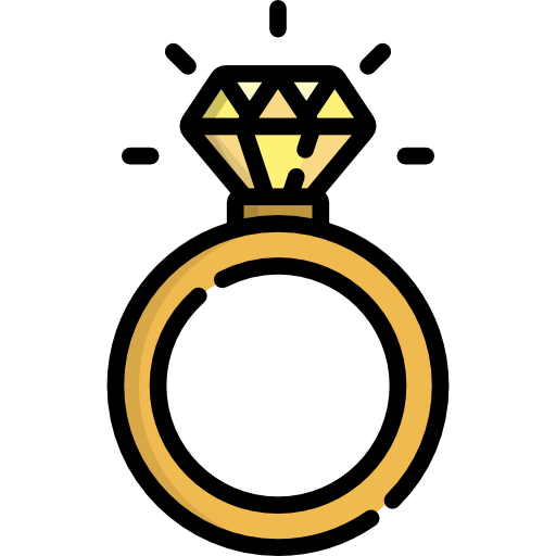 Diamond ring icon