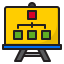 Flow chart icon 64x64