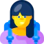 Female student icon 64x64