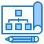 Flow chart icon 64x64