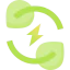 Green energy icon 64x64