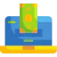 Online money icon 64x64
