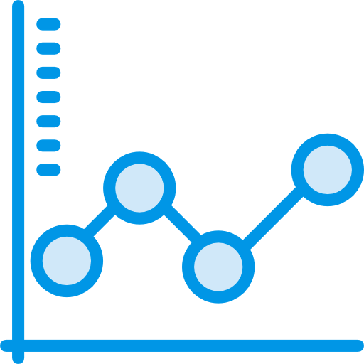 Line graph icon