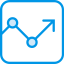 Line chart icon 64x64