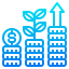 Money growth icon 64x64