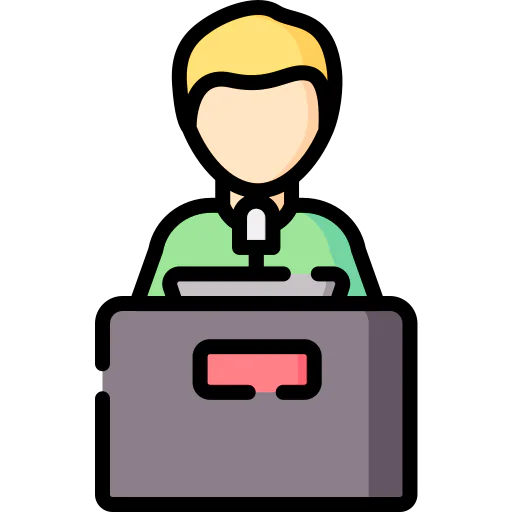 Public interview icon