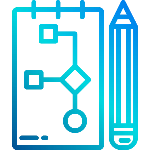 Flow chart icon